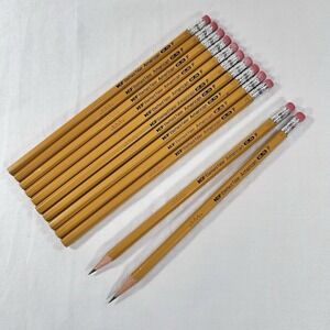 12 Eberhard Faber American 2.5 F Pencils USA Bonded School Work Office